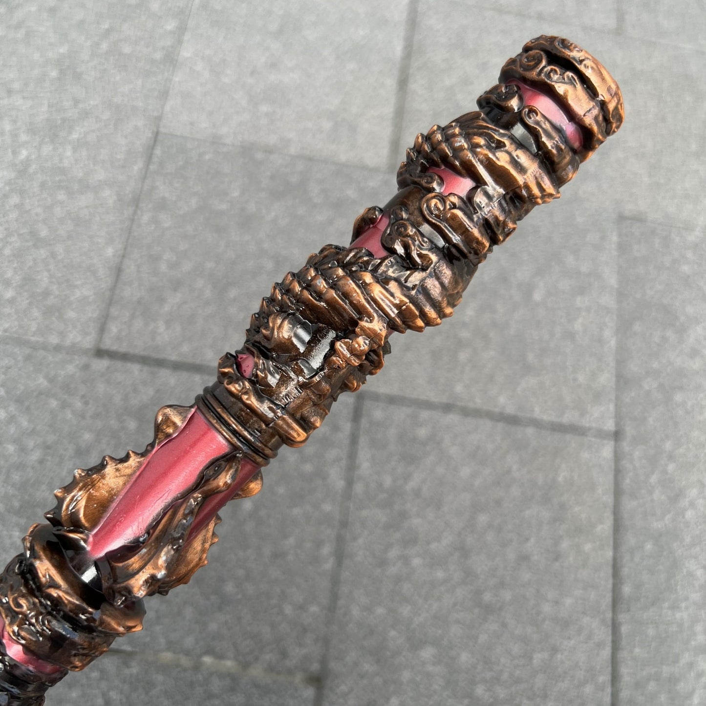 Black MyTh WuKong Zinc Alloy Coiled Dragon Steel Rod