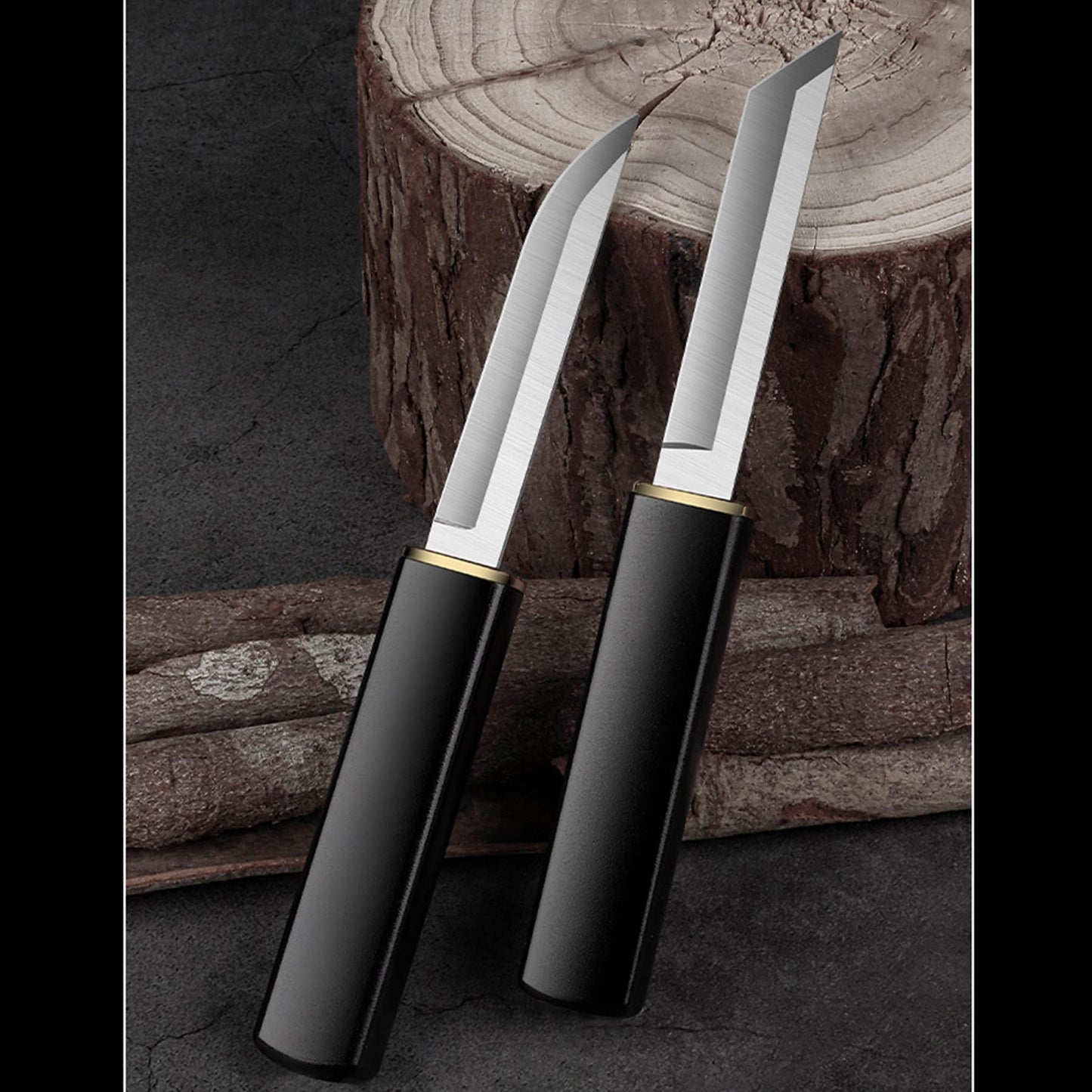 Paring knives,Portable Fruit Knife Set,Peeling Knife for Fruits and Vegetables Straight & Curved Stainless Steel ,Ultra Sharp Kitchen Knife for Camping Outdoor