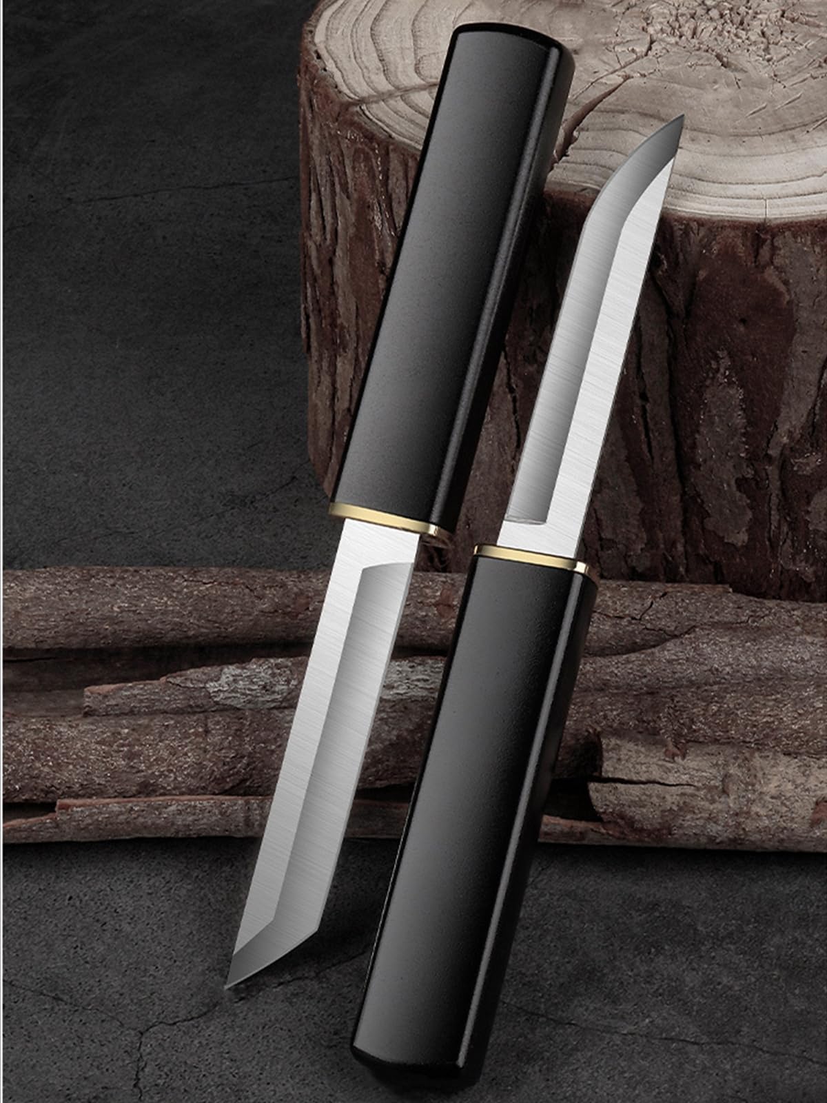 Paring knives,Portable Fruit Knife Set,Peeling Knife for Fruits and Vegetables Straight & Curved Stainless Steel ,Ultra Sharp Kitchen Knife for Camping Outdoor