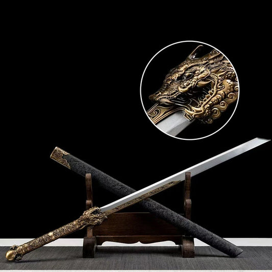 Handmade Ao Long Chinese Sword With High Manganese Steel