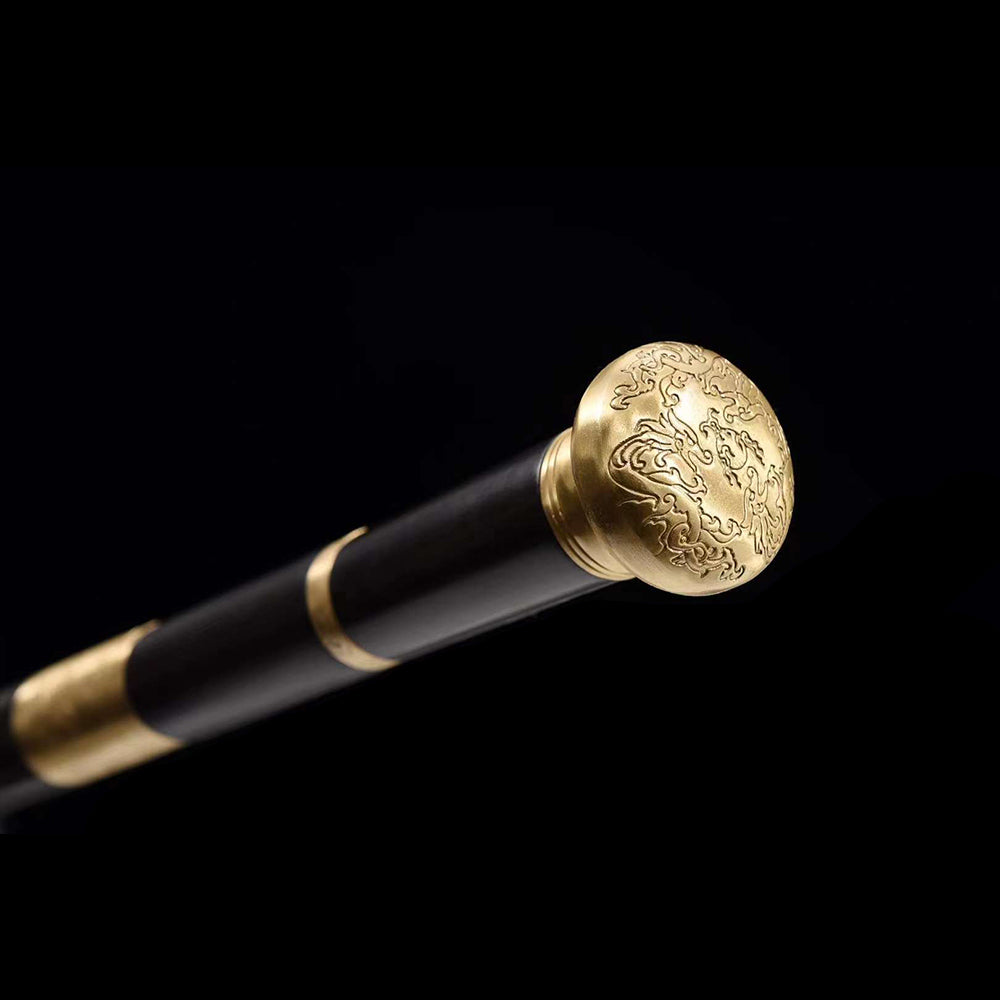 Three Dragons Playing with Pearls Cane Sword