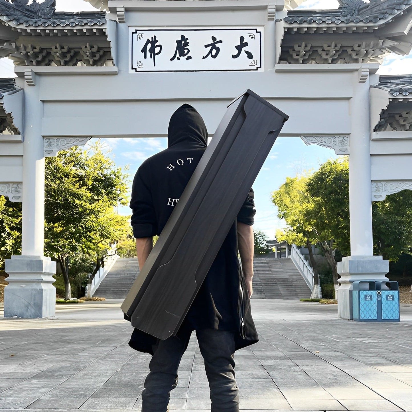 Elegant black automatic scabbard (Without Sword)