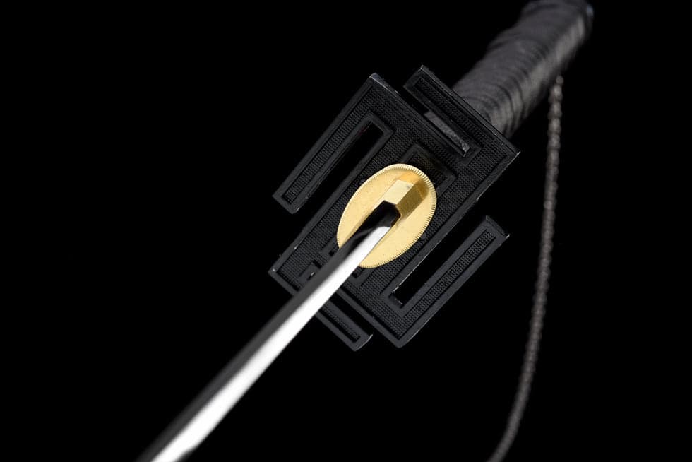 Hand Forged Anime Bleach Ichigo Bankai Sword Tensa Zangetsu Hand Polished Spring Steel Black Blade