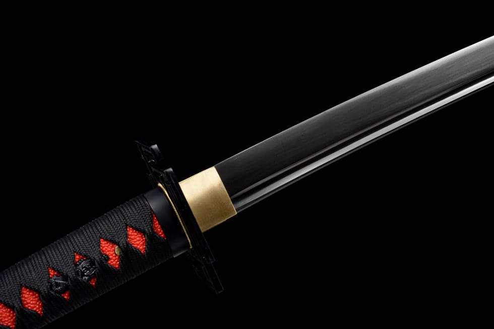 Hand Forged Anime Bleach Ichigo Bankai Sword Tensa Zangetsu Hand Polished Spring Steel Black Blade