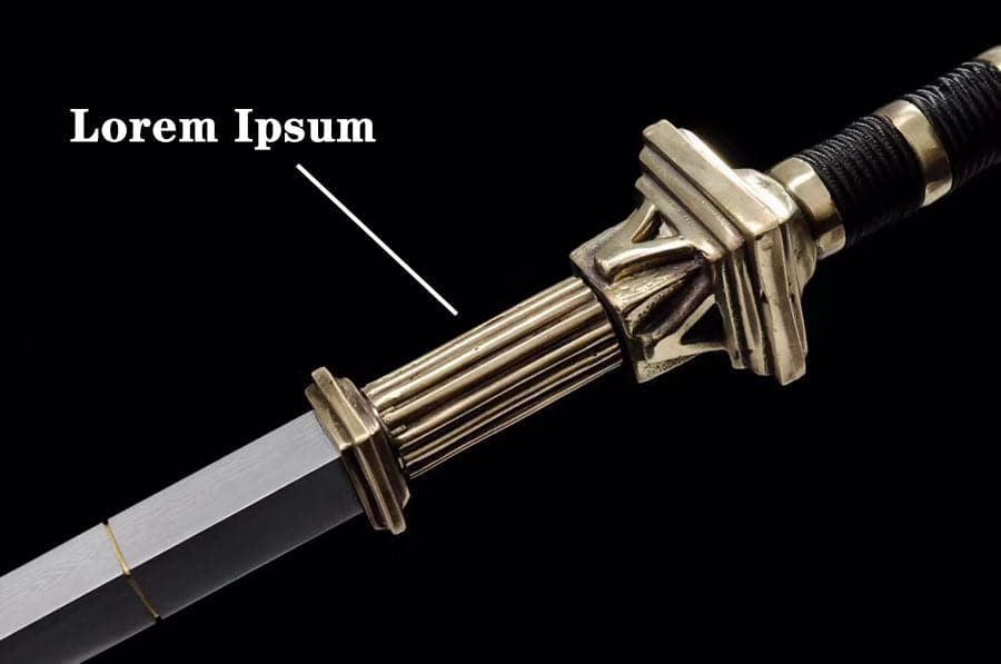 Hand Forged Detective Dee Sword breaker Pattern Steel Baked Blue