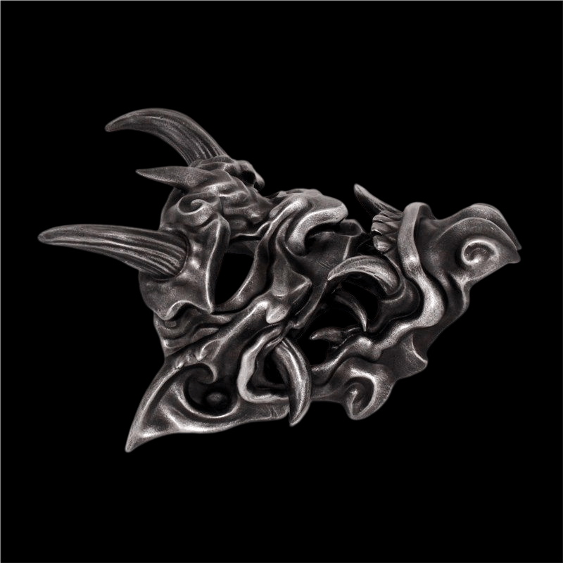 Hand-Made Japanese Hannya Little Noodle Ghost Resin Oni Mask