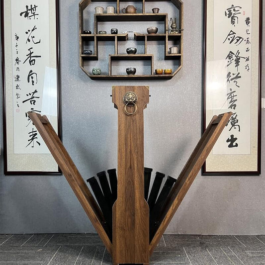 Wooden self-ejecting sword Box