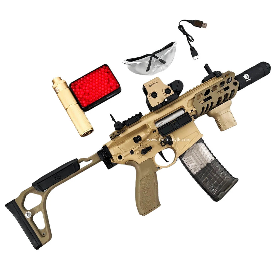 MCX Gel Blaster With Forward And Backward Movable Bolt