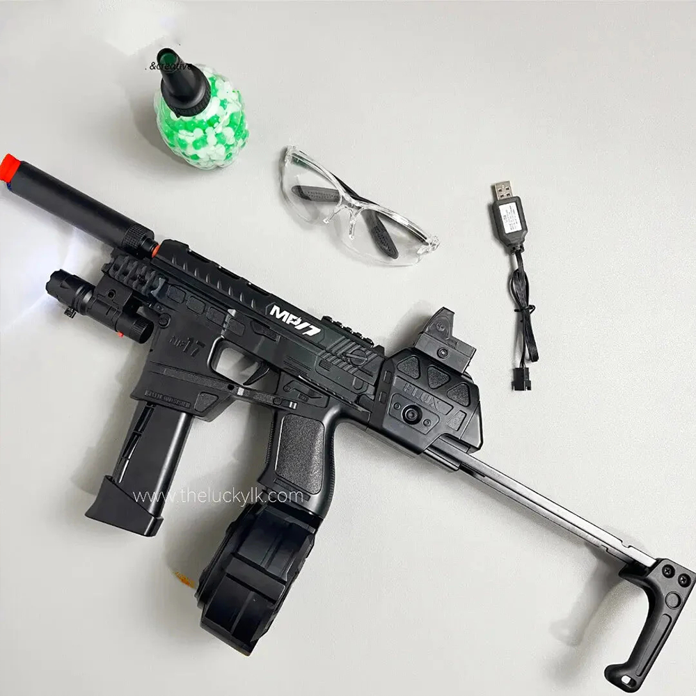 New Mp17 Gel Blaster With Metal Stock, Metal Rail