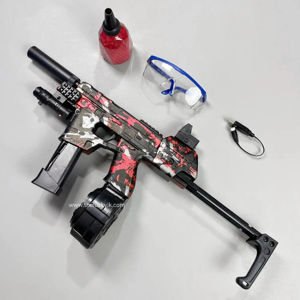 New Mp17 Gel Blaster With Metal Stock, Metal Rail