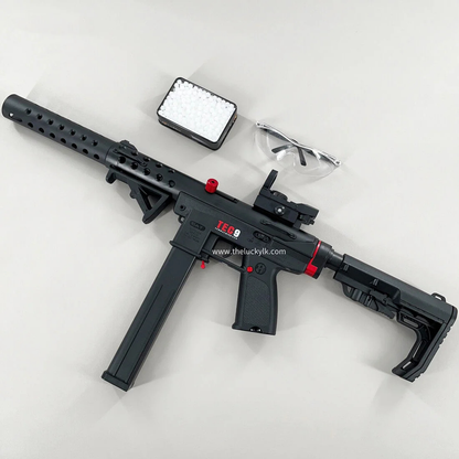 Gold/Sliver TEC9 Gel Blaster With 7 Colors of Lighted Silencer