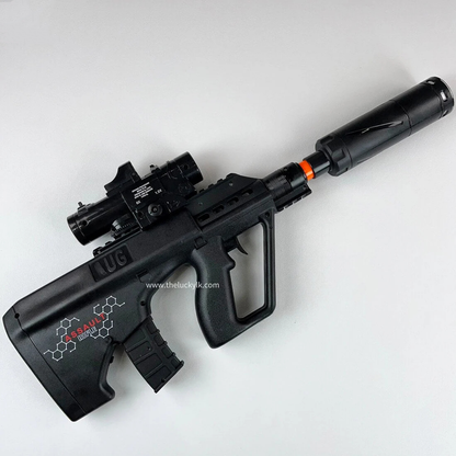 Mini Aug Gel Blaster With 7 Colors of Lighted Silencer Recommended Age Range: 10-15 Years