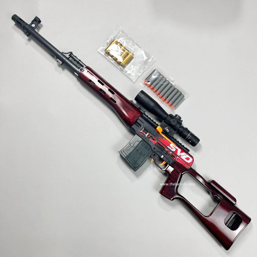 New SVD Sniper With  Exquisite Color Soft Bullet Gun Toy