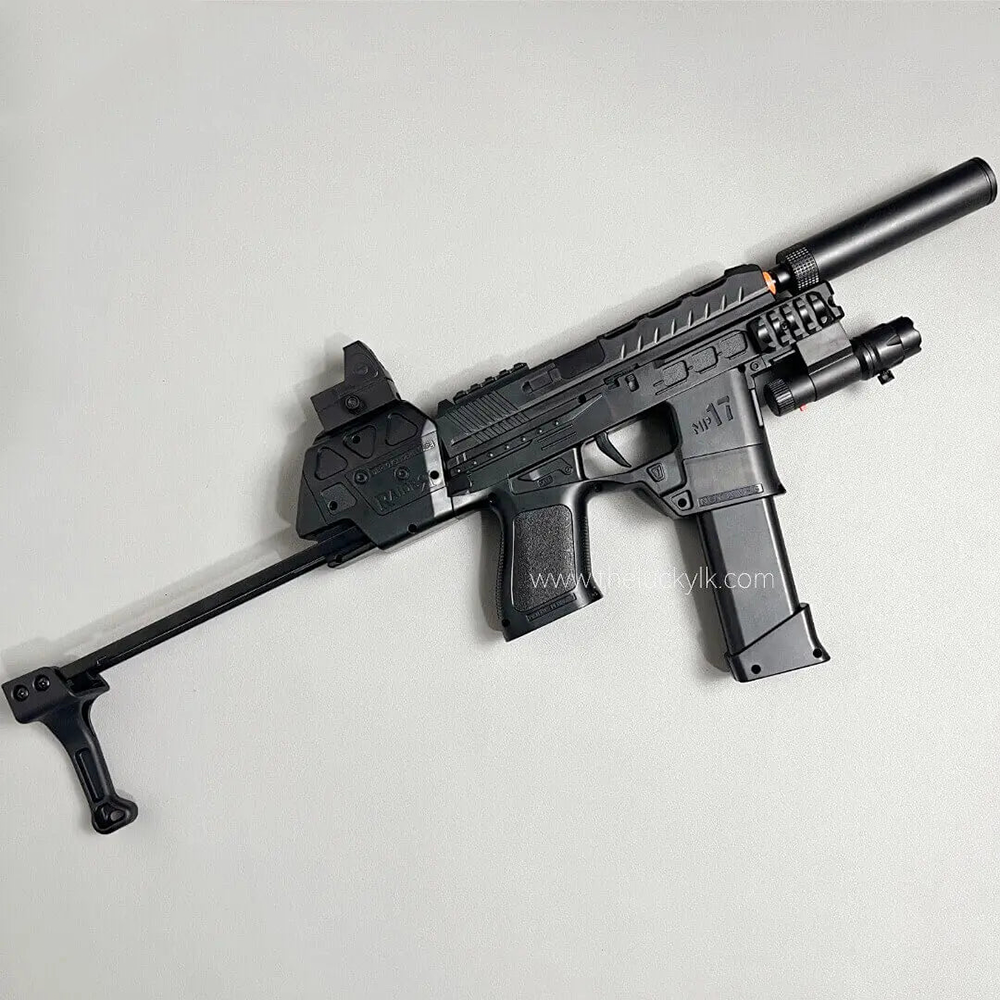 New Mp17 Gel Blaster With Metal Stock, Metal Rail