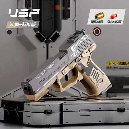 USP/Desert Eagle Self-reloading With Metal Barrel Pistol Nerf Toy Gun