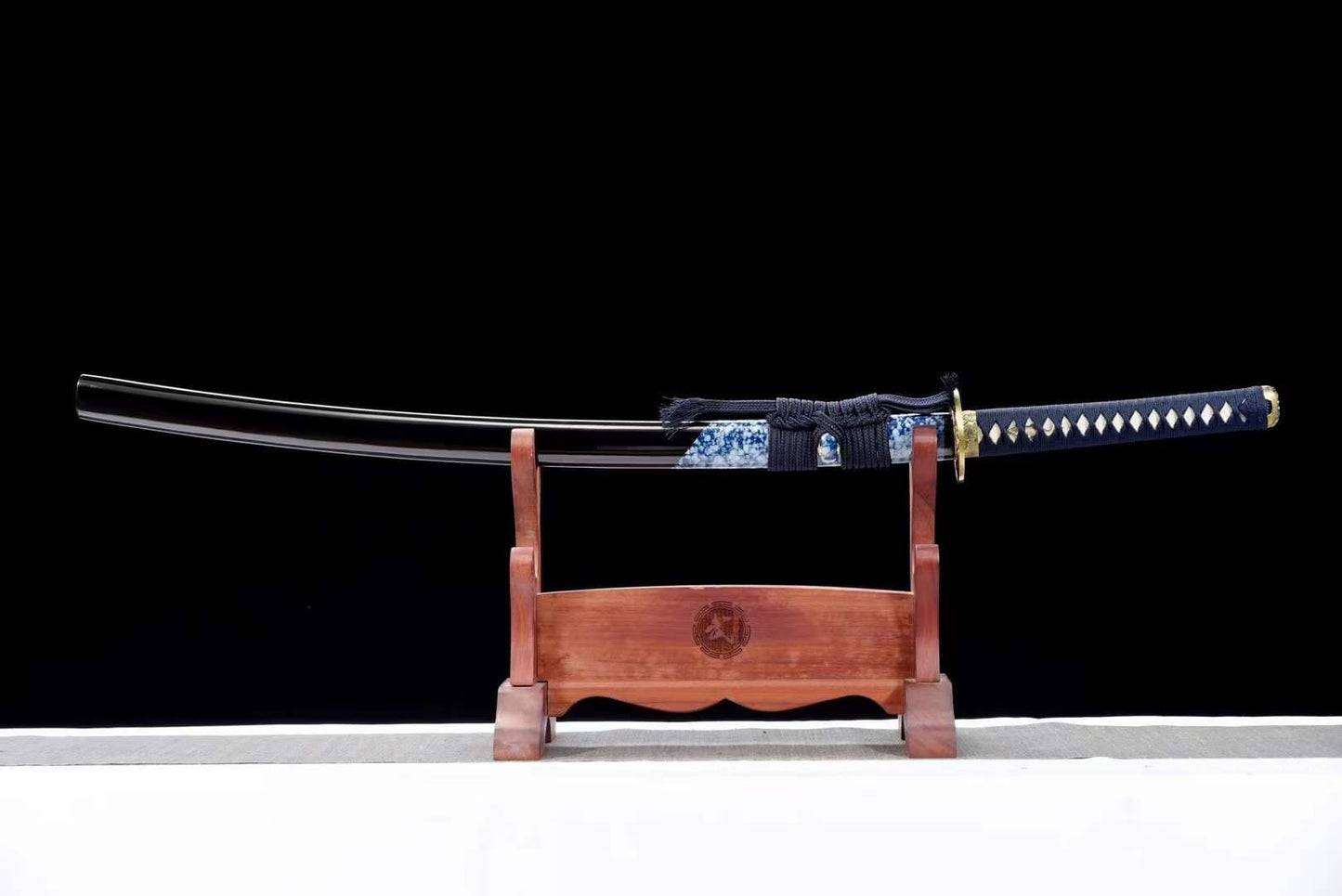 Damascus Samurai Katana [Auspicious Cloud Fighting Sword]