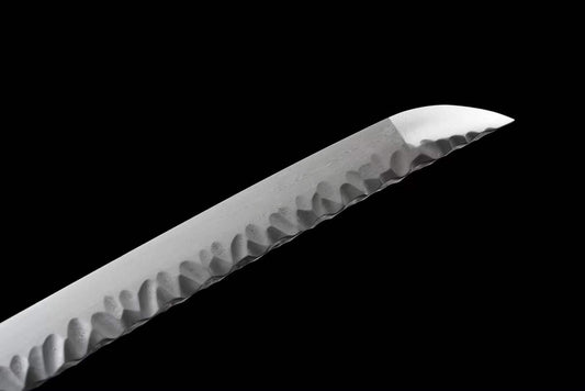 Hand Forged Japanese Samurai Katana Confidante Pattern Steel Hammered Texture