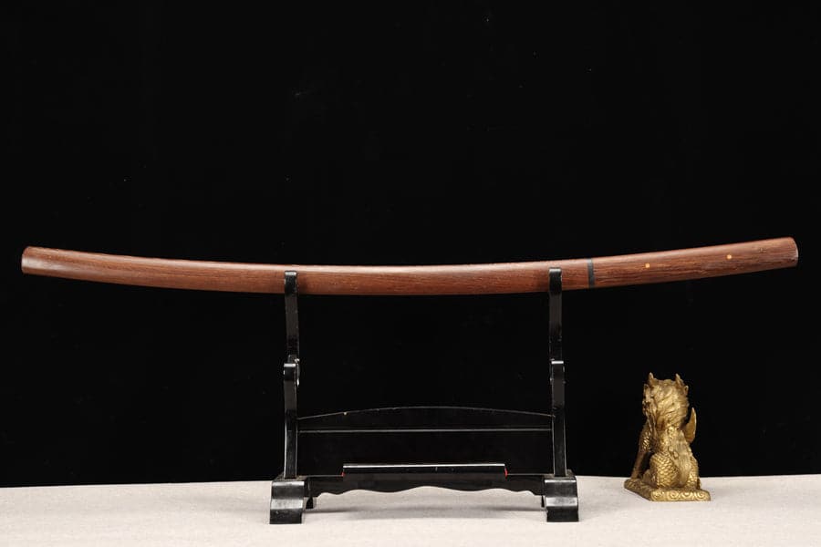 Hand Forged Japanese Samurai Katana T10 Burning edge Rosewood One-piece forging