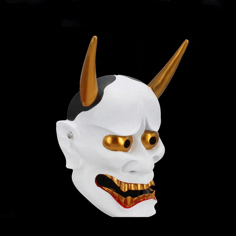 Hand-Made Japanese Hannya Resin Oni Mask