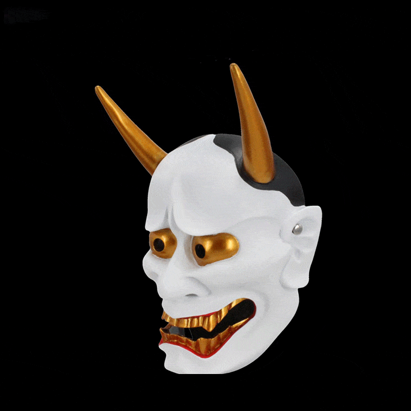 Hand-Made Japanese Hannya Resin Oni Mask