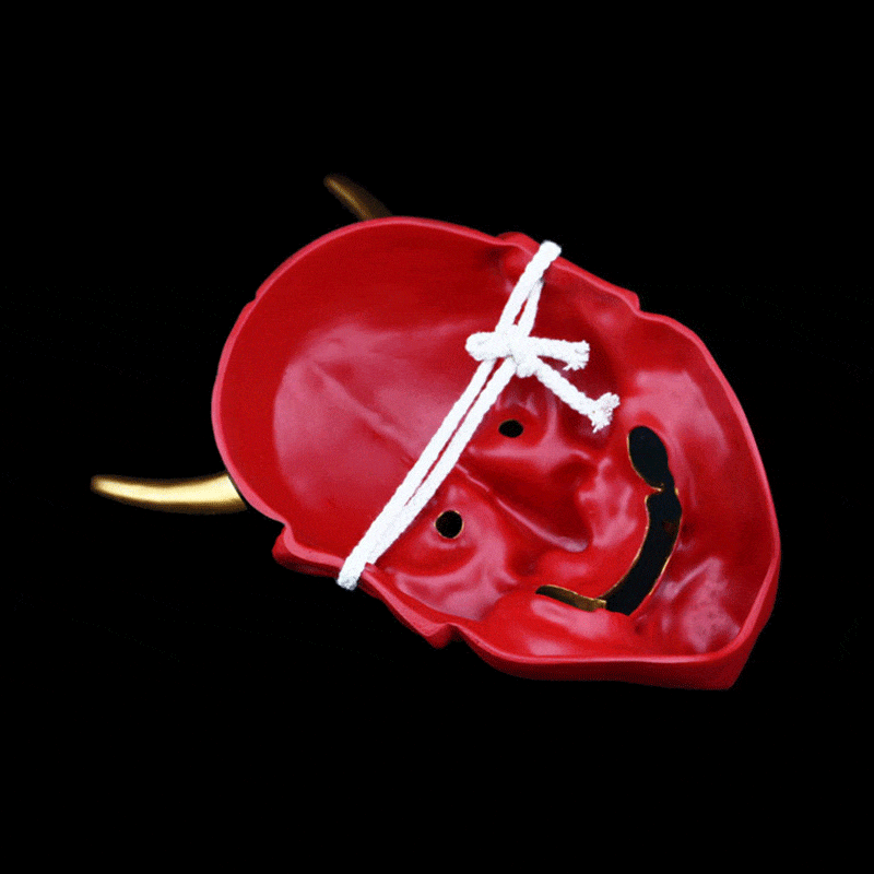 Hand-Made Japanese Hannya 凛凛蝶 Resin Oni Mask