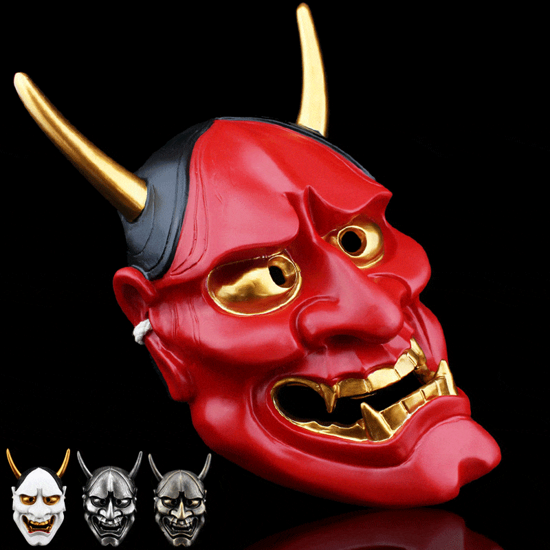 Hand-Made Japanese Hannya 凛凛蝶 Resin Oni Mask
