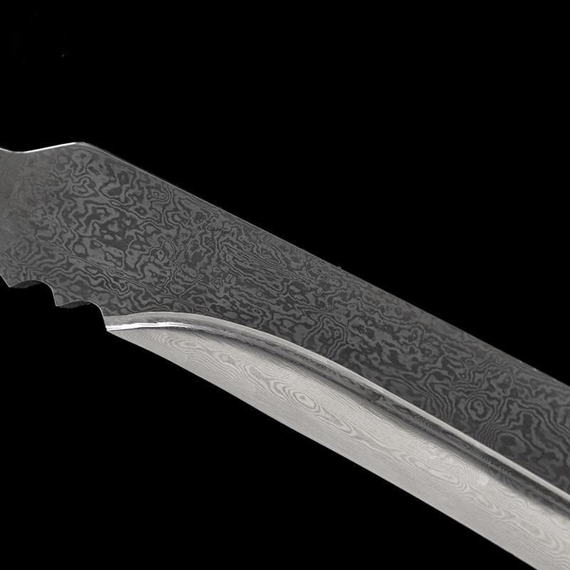 Handmade Chopper Pattern Steel One-piece forging