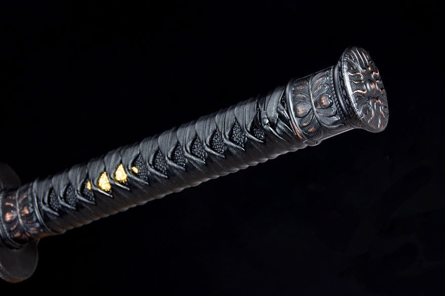 Handmade High Manganese Steel Red Flame Chinese Sword With Red Blade