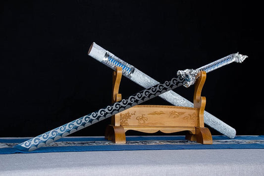 Handmade High Manganese Steel Snow Wolf  Tang Sword