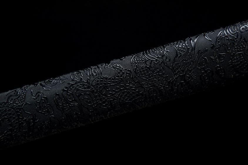 Handmade High Manganese Steel Thorny Dire Wolf  Chinese Sword With Black Sheath