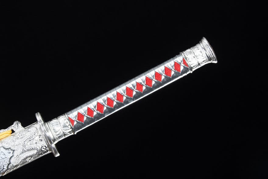 Handmade High-performance  Manganese steel Chinese Sword With Red Blade