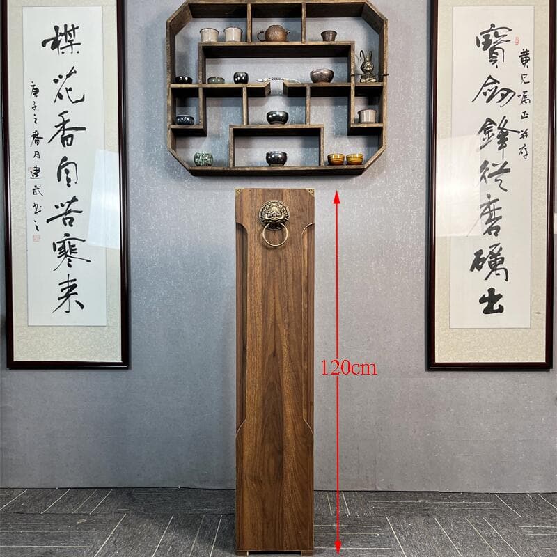 Wooden self-ejecting sword Box